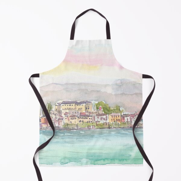 Item preview, Scenic Lake Orta with Isola San Giulio View  designed and sold by artshop77.