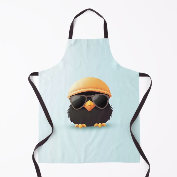 Item preview, Cute Black Bird with Sunglasses Illustration designed and sold by GoldenTealArts.