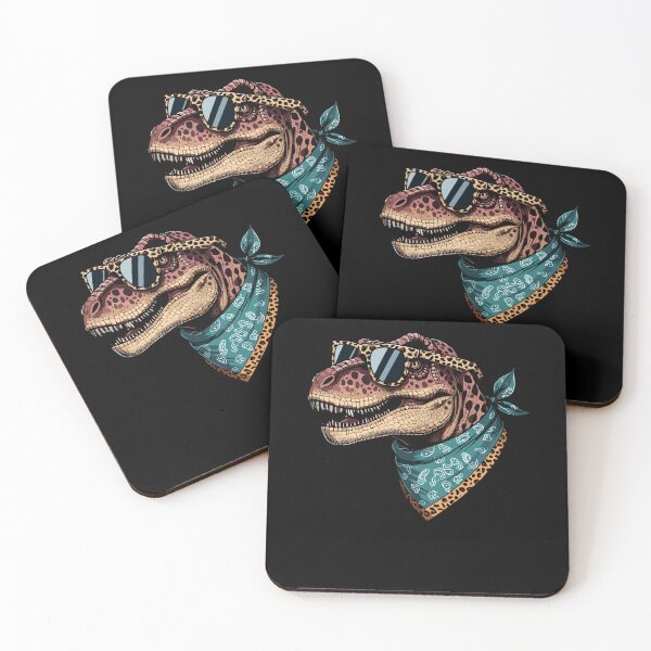 Item preview, T rex Wearing Leopard Scarf Animal Wearing Sunglasses designed and sold by Artistoos.