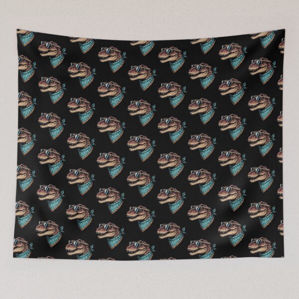 Item preview, T rex Wearing Leopard Scarf Animal Wearing Sunglasses designed and sold by Artistoos.