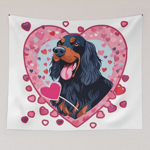 Item preview, Valentine's Day Gordon Setter Love designed and sold by GoodyPaws.