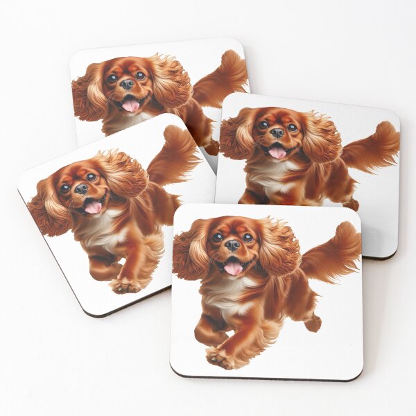 Item preview, Red Cavalier King Charles Spaniel designed and sold by HappyDogPark.