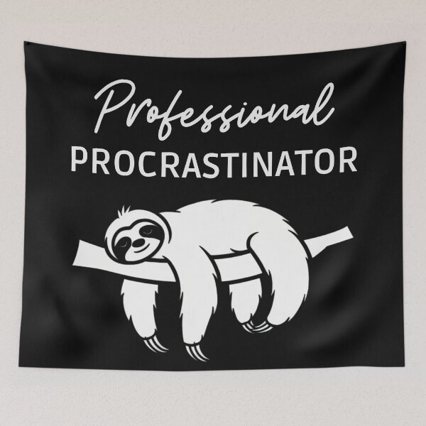 Item preview, Professional Procrastinator Funny Sloth designed and sold by Anniko Art Studio.