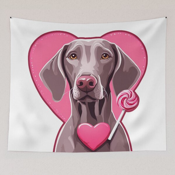 Item preview, Valentine's Day Weimaraner Love designed and sold by GoodyPaws.