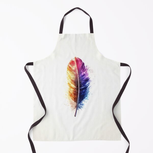 Item preview, Colorful Feather Minimalist Logo Design designed and sold by GoldenTealArts.