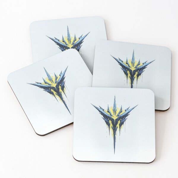 Item preview, Abstract Metal Emblem with Symmetrical Design designed and sold by GoldenTealArts.