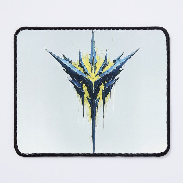 Item preview, Abstract Metal Emblem with Symmetrical Design designed and sold by GoldenTealArts.