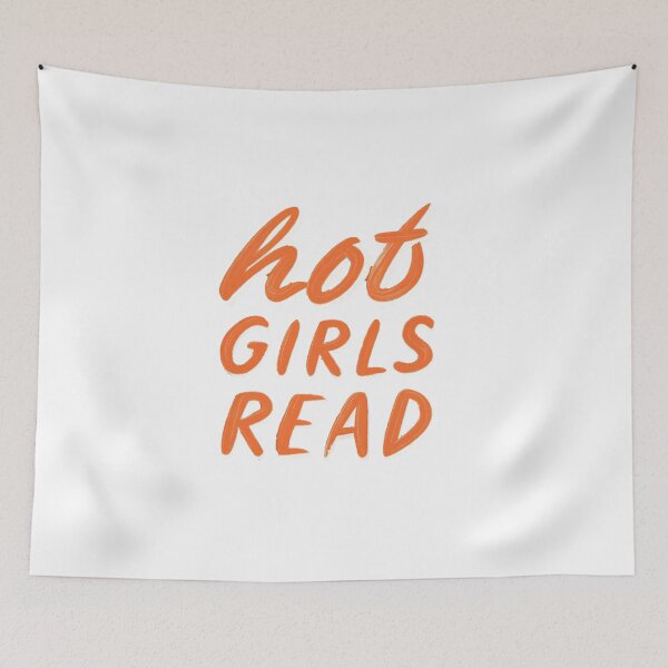Item preview, Hot Girls Read Typography designed and sold by DreamyMile.