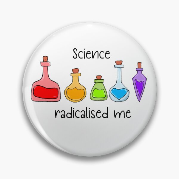 Item preview, Science radicalised me white background designed and sold by Reuniting  Designs.