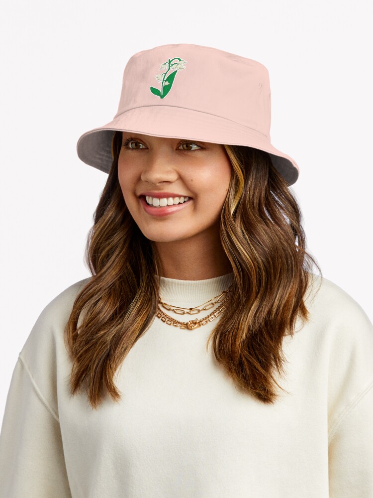 Thumbnail 5 von 6, Bucket Hat, Maiglöckchen designt und verkauft von Skoops-Stickies.