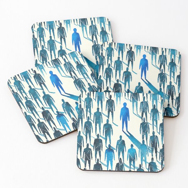 Item preview, Unique Figure in a Sea of Blue Figures designed and sold by Giuseppe Cammino.