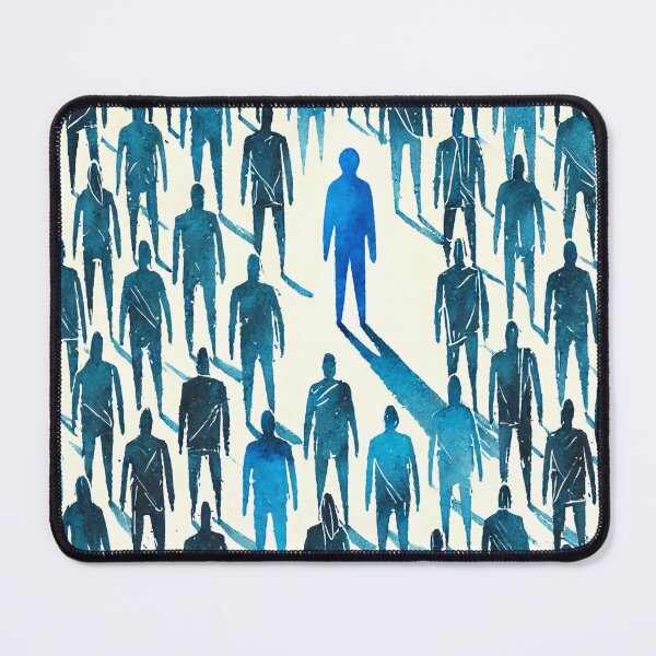 Item preview, Unique Figure in a Sea of Blue Figures designed and sold by Giuseppe Cammino.