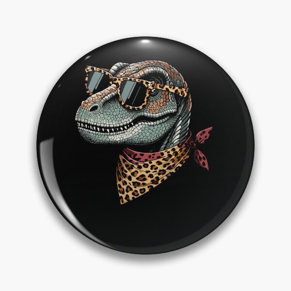 Item preview, Dinosaur Wearing Leopard Scarf Animal Wearing Sunglasses designed and sold by Artistoos.