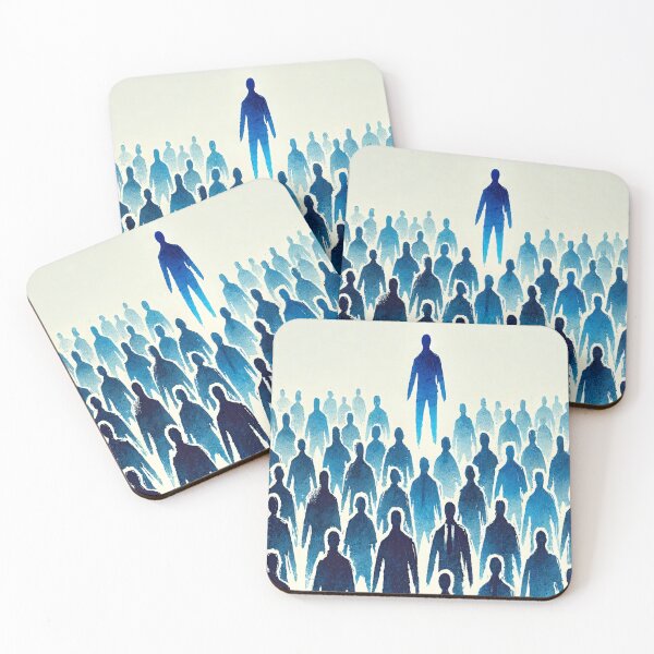 Item preview, Unique Figure in a Sea of Blue Figures designed and sold by Giuseppe Cammino.