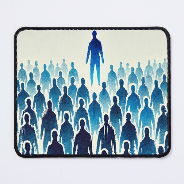 Item preview, Unique Figure in a Sea of Blue Figures designed and sold by Giuseppe Cammino.