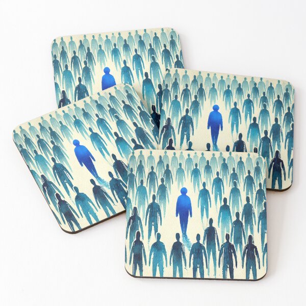 Item preview, Unique Figure in a Sea of Blue Figures designed and sold by Giuseppe Cammino.