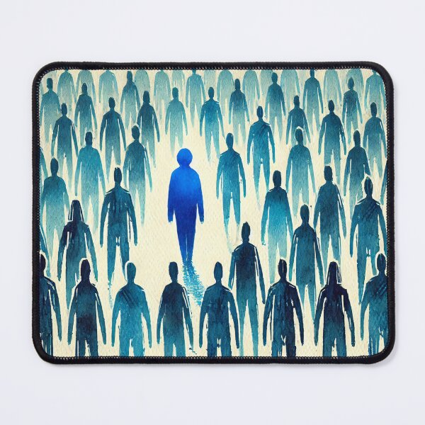 Item preview, Unique Figure in a Sea of Blue Figures designed and sold by Giuseppe Cammino.