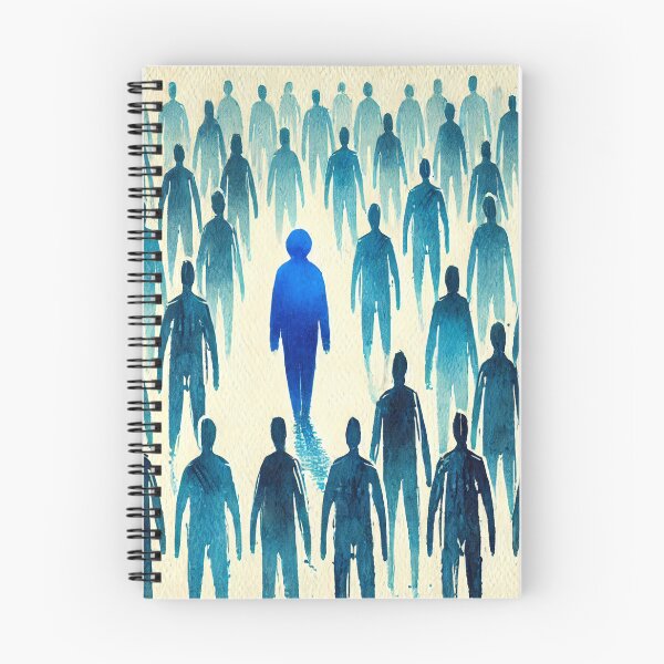Item preview, Unique Figure in a Sea of Blue Figures designed and sold by Giuseppe Cammino.
