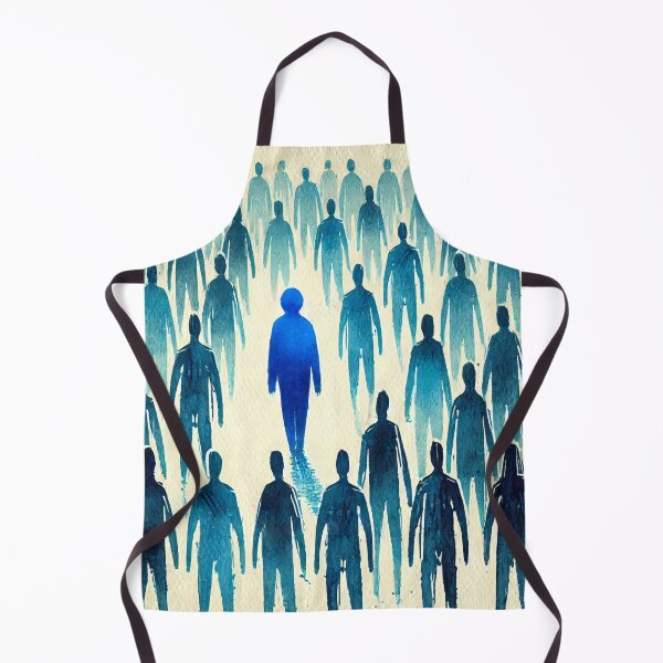 Item preview, Unique Figure in a Sea of Blue Figures designed and sold by Giuseppe Cammino.