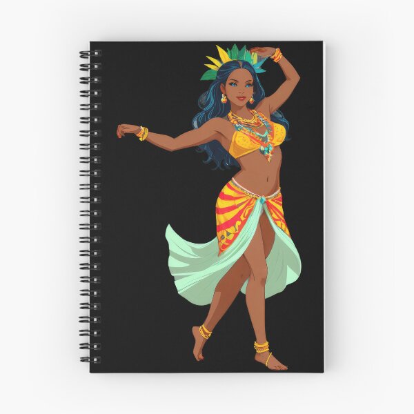 Item preview, Colorful Tropical Dancer with Vibrant Costume and Jewelry designed and sold by artwaves.