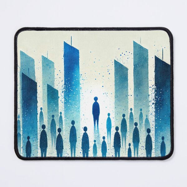 Item preview, Unique Figure in a Sea of Blue Figures designed and sold by Giuseppe Cammino.