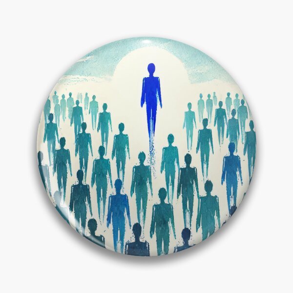 Item preview, Unique Figure in a Sea of Blue Figures designed and sold by Giuseppe Cammino.