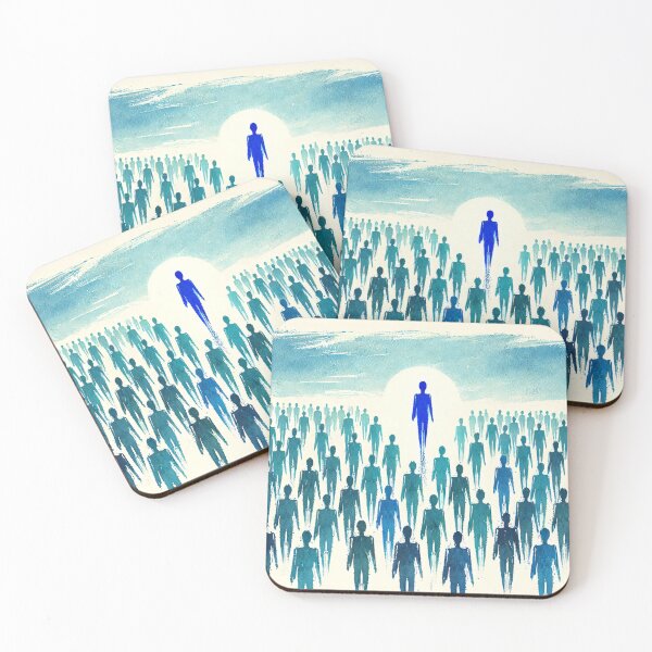Item preview, Unique Figure in a Sea of Blue Figures designed and sold by Giuseppe Cammino.