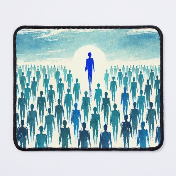 Item preview, Unique Figure in a Sea of Blue Figures designed and sold by Giuseppe Cammino.