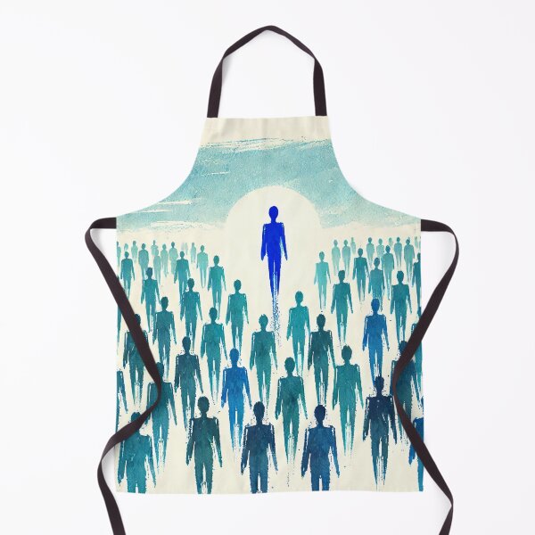 Item preview, Unique Figure in a Sea of Blue Figures designed and sold by Giuseppe Cammino.