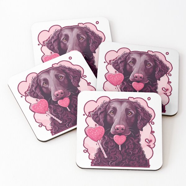 Item preview, Valentine's Day Curly-Coated Retriever Love designed and sold by GoodyPaws.