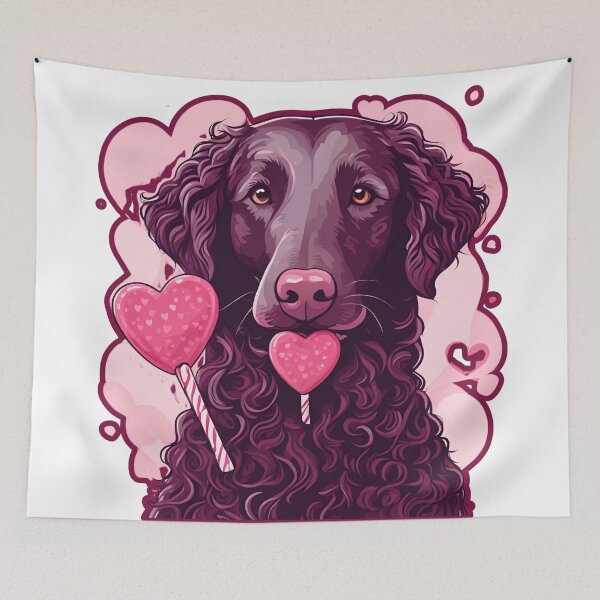 Item preview, Valentine's Day Curly-Coated Retriever Love designed and sold by GoodyPaws.
