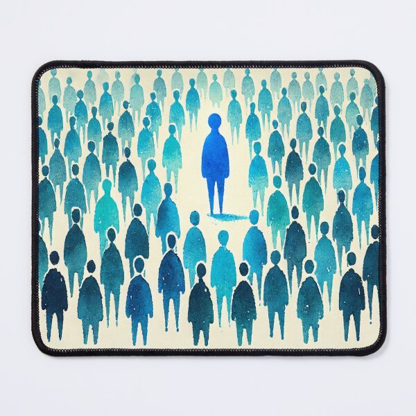 Item preview, Unique Figure in a Sea of Blue Figures designed and sold by Giuseppe Cammino.