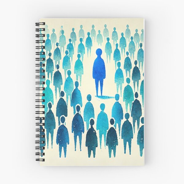 Item preview, Unique Figure in a Sea of Blue Figures designed and sold by Giuseppe Cammino.