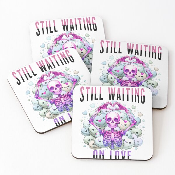 Item preview, Still Waiting on Love Skeleton with Hearts designed and sold by 2ndSketch.