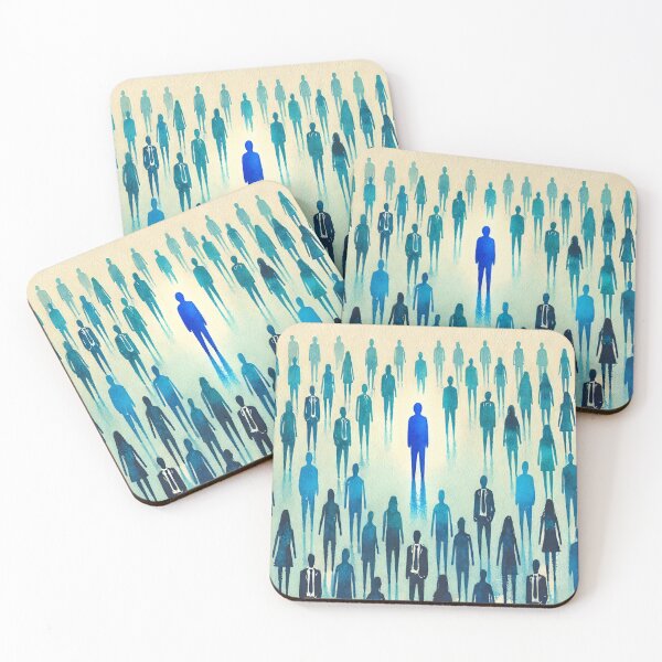 Item preview, Unique Figure in a Sea of Blue Figures designed and sold by Giuseppe Cammino.