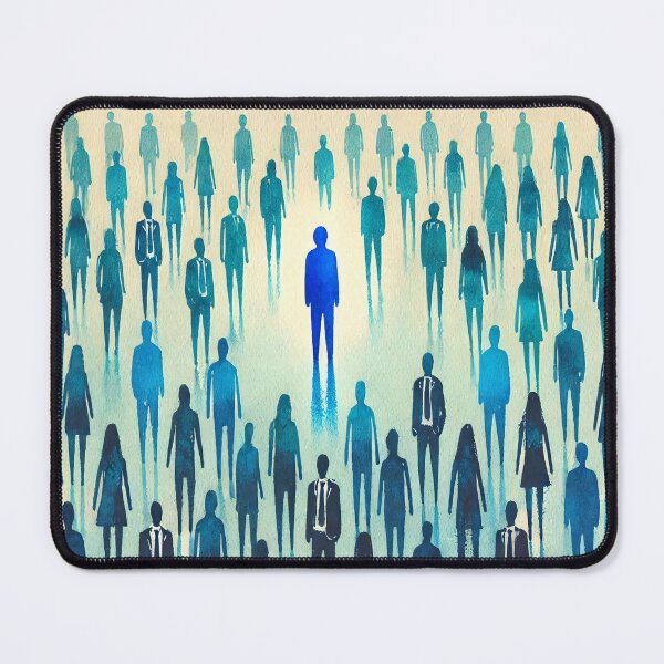 Item preview, Unique Figure in a Sea of Blue Figures designed and sold by Giuseppe Cammino.
