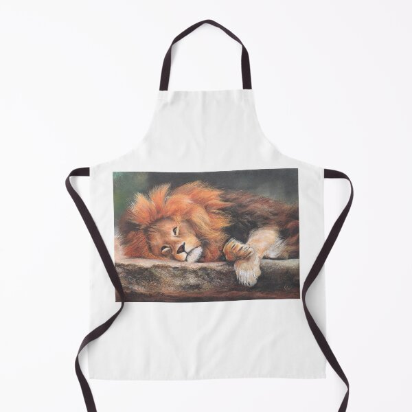 Item preview, "Lazy days...just chillin' '' Sleeping lion designed and sold by LindaSefcicArt.