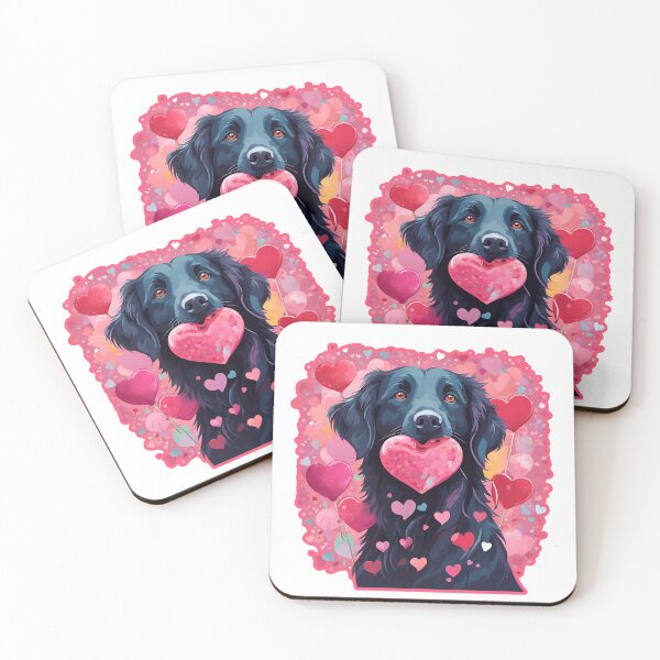 Item preview, Valentine's Day Flat-Coated Retriever Love designed and sold by GoodyPaws.