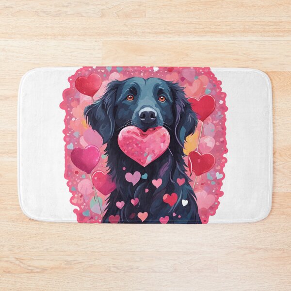Item preview, Valentine's Day Flat-Coated Retriever Love designed and sold by GoodyPaws.