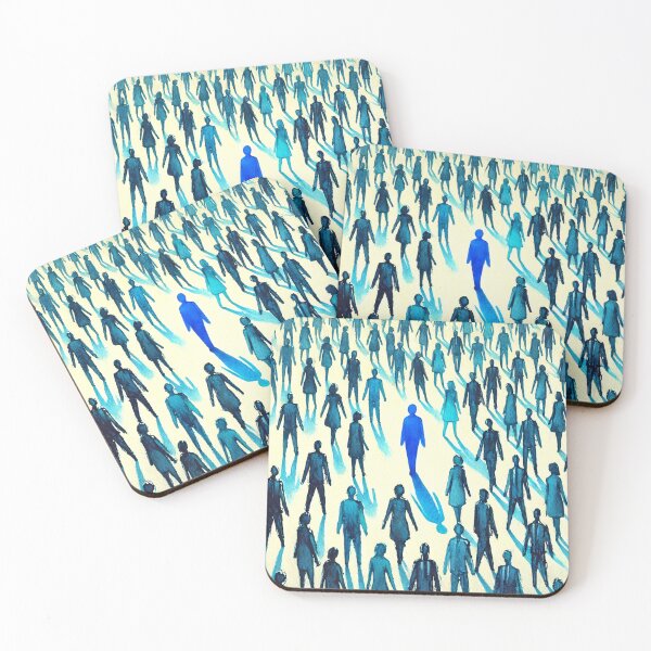 Item preview, Unique Figure in a Sea of Blue Figures designed and sold by Giuseppe Cammino.