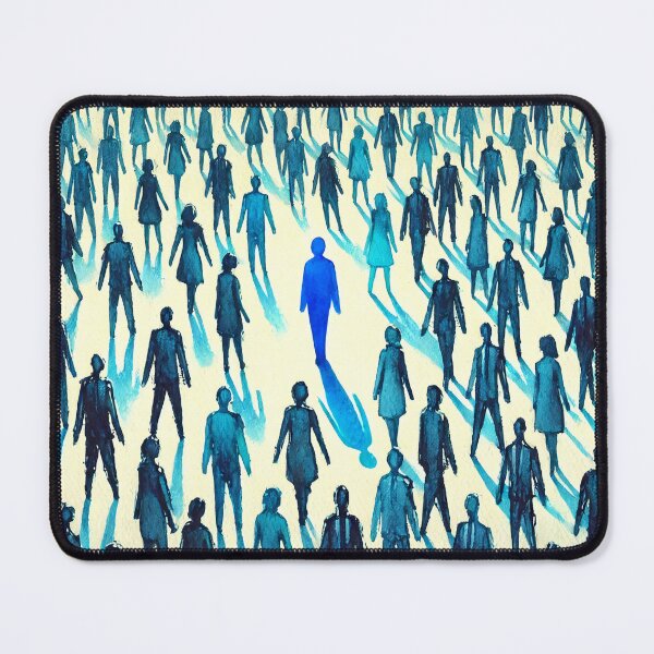Item preview, Unique Figure in a Sea of Blue Figures designed and sold by Giuseppe Cammino.