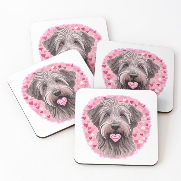 Item preview, Valentine's Day Bergamasco Shepherd Love designed and sold by GoodyPaws.