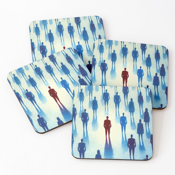 Item preview, Unique Figure in a Sea of Blue Figures designed and sold by Giuseppe Cammino.