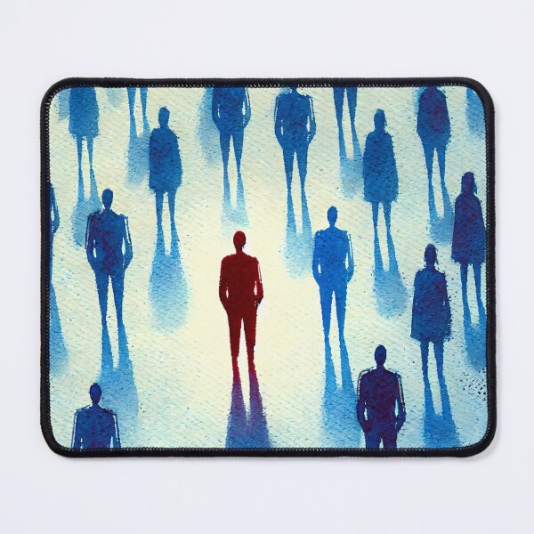 Item preview, Unique Figure in a Sea of Blue Figures designed and sold by Giuseppe Cammino.