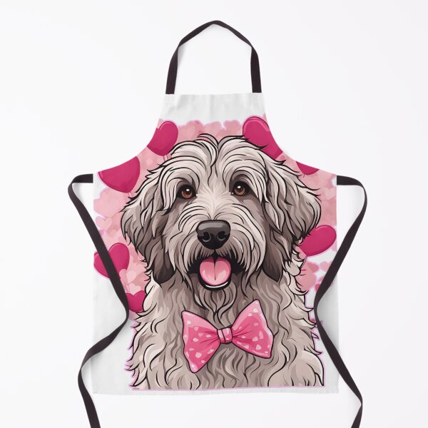 Item preview, Valentine's Day Bergamasco Shepherd Love designed and sold by GoodyPaws.