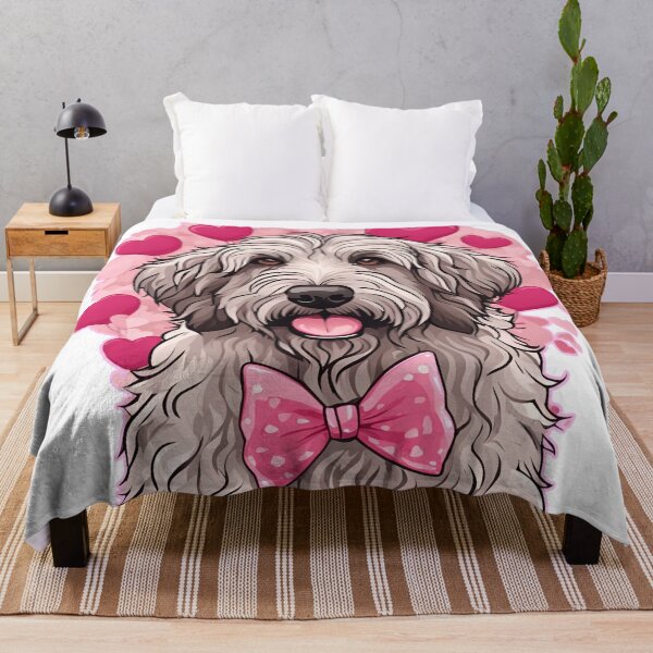 Item preview, Valentine's Day Bergamasco Shepherd Love designed and sold by GoodyPaws.