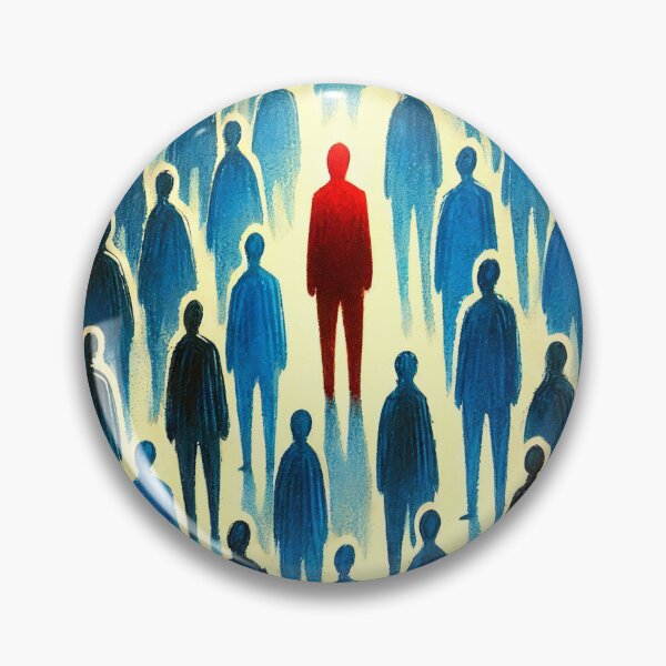 Item preview, Unique Figure in a Sea of Blue Figures designed and sold by Giuseppe Cammino.