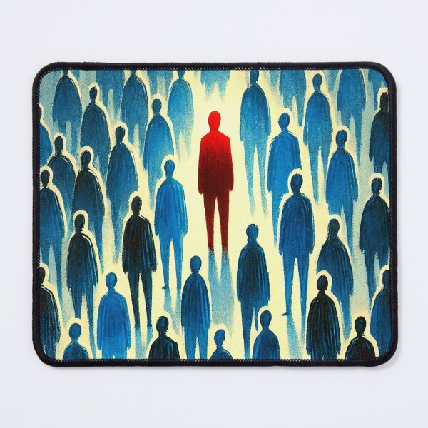 Item preview, Unique Figure in a Sea of Blue Figures designed and sold by Giuseppe Cammino.