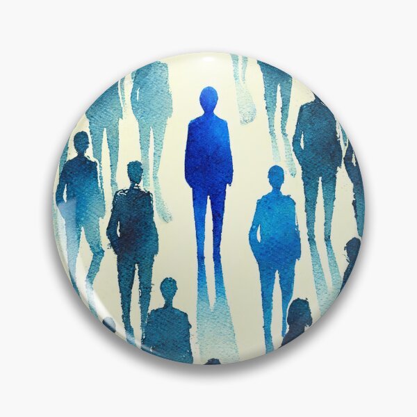 Item preview, Unique Figure in a Sea of Blue Figures designed and sold by Giuseppe Cammino.