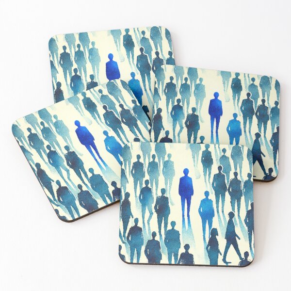 Item preview, Unique Figure in a Sea of Blue Figures designed and sold by Giuseppe Cammino.